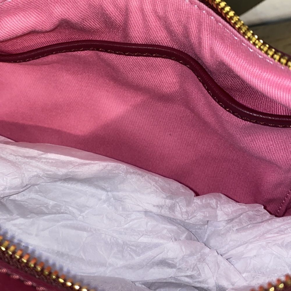 New LDT Monroe Napa Leather Hobo Crossbody Bag - Picture 8 of 9